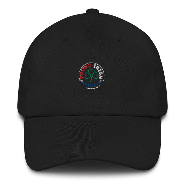 Proud Irish American Logo | Signature Line | Embroidered | Baseball Cap | Dad Hat