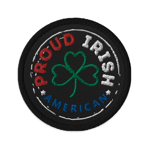 Proud Irish American Logo | Signature Line | Embroidered | Patch