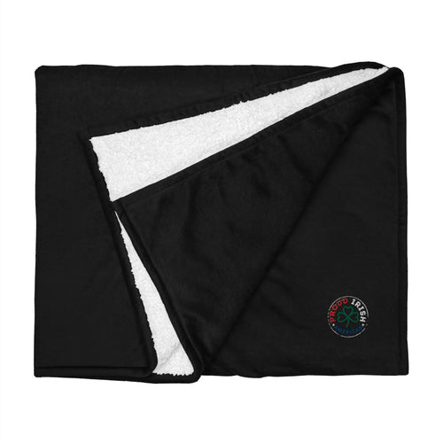 Proud Irish American Logo | Signature Line | Embroidered | Premium | Sherpa Blanket