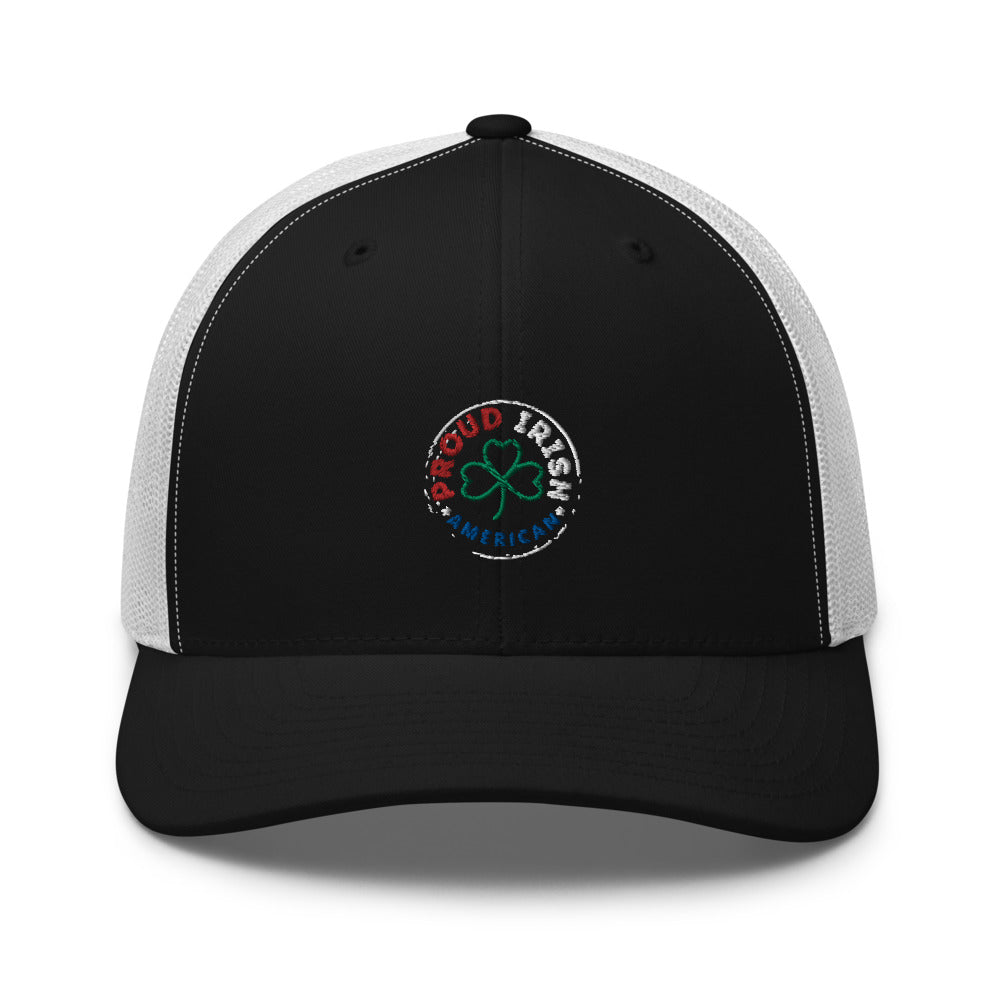Proud Irish American Logo | Signature Line | Embroidered | Baseball Cap | Trucker Cap