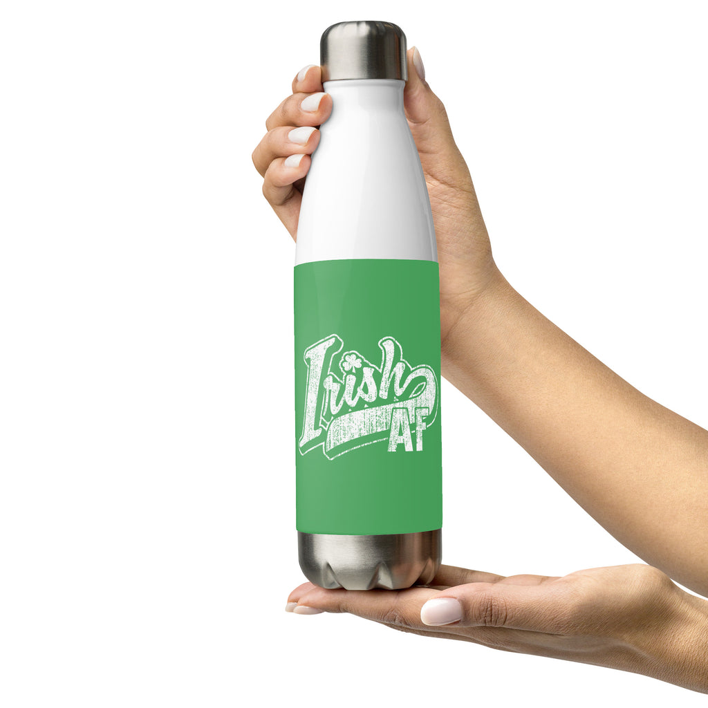 Irish AF | Stainless Steel | Water Bottle | Funny | St. Patrick's Day