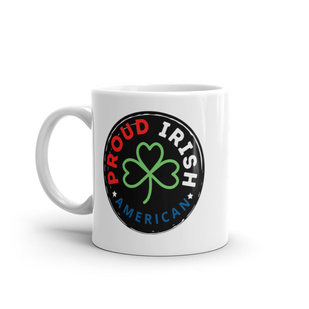 Proud Irish American Logo | Signature Line | White | Glossy | Mug