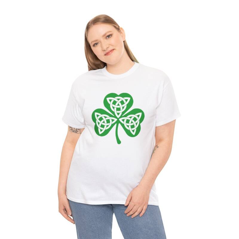 Celtic Knot Shamrock – Unisex T-Shirt - Image 4