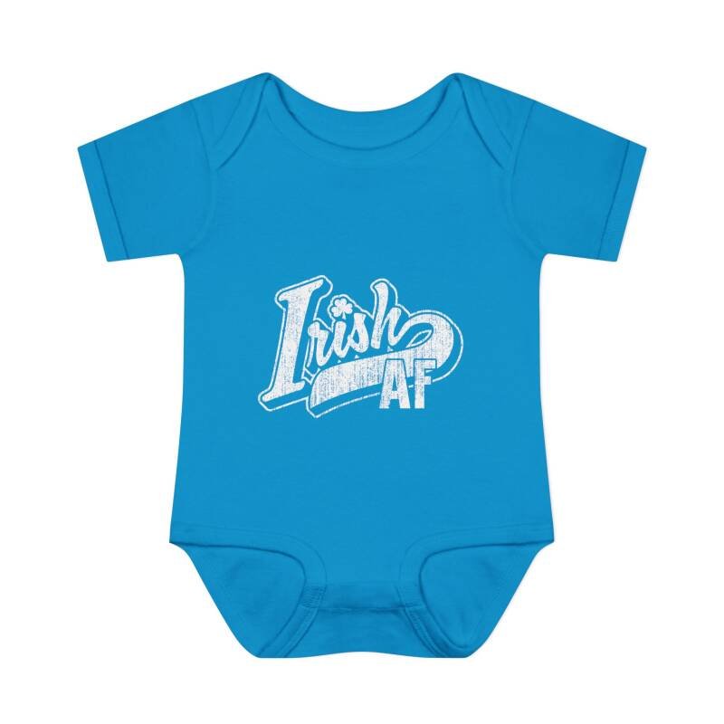 Irish AF Baby Bodysuit – Funny St. Patrick’s Day One-Piece for Little Shamrock Stars - Image 13