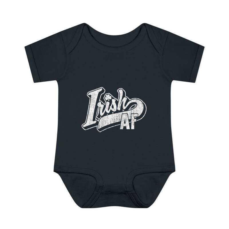 Irish AF Baby Bodysuit – Funny St. Patrick’s Day One-Piece for Little Shamrock Stars - Image 9