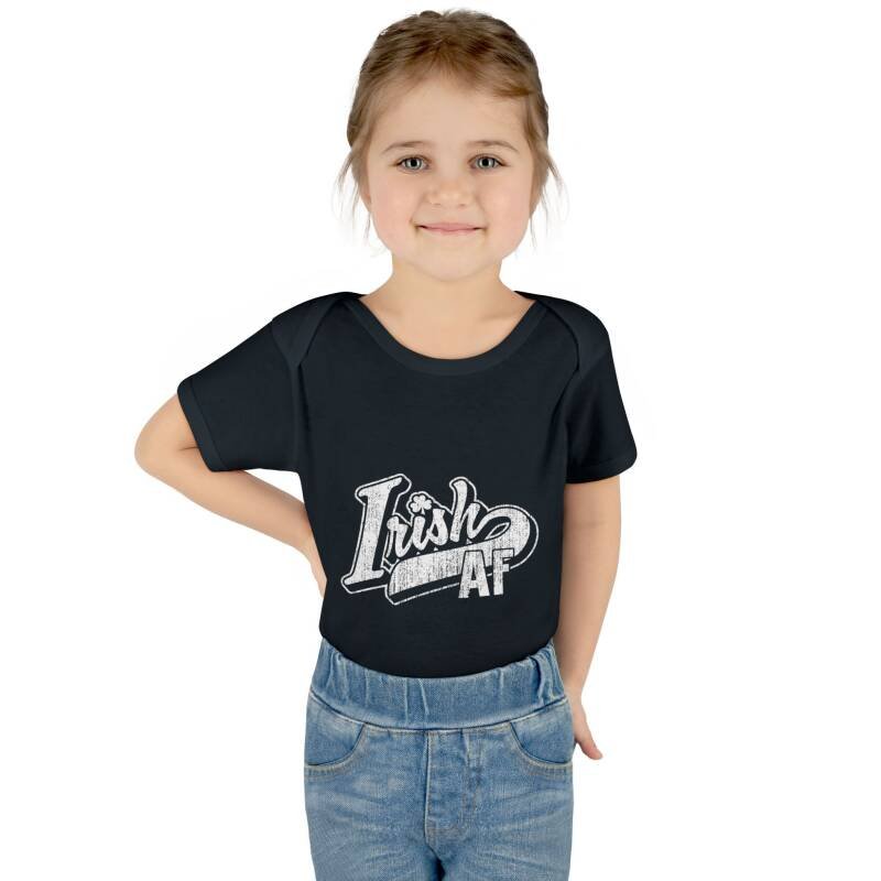 Irish AF Baby Bodysuit – Funny St. Patrick’s Day One-Piece for Little Shamrock Stars - Image 12