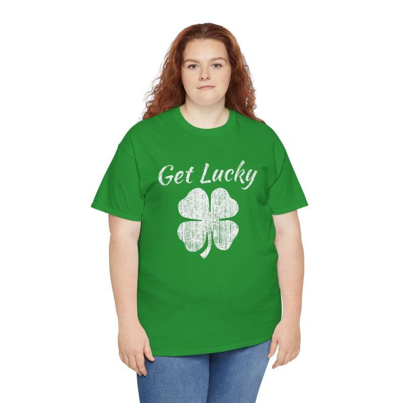 Get Lucky 4 Leaf Clover" Unisex T-Shirt - Image 7