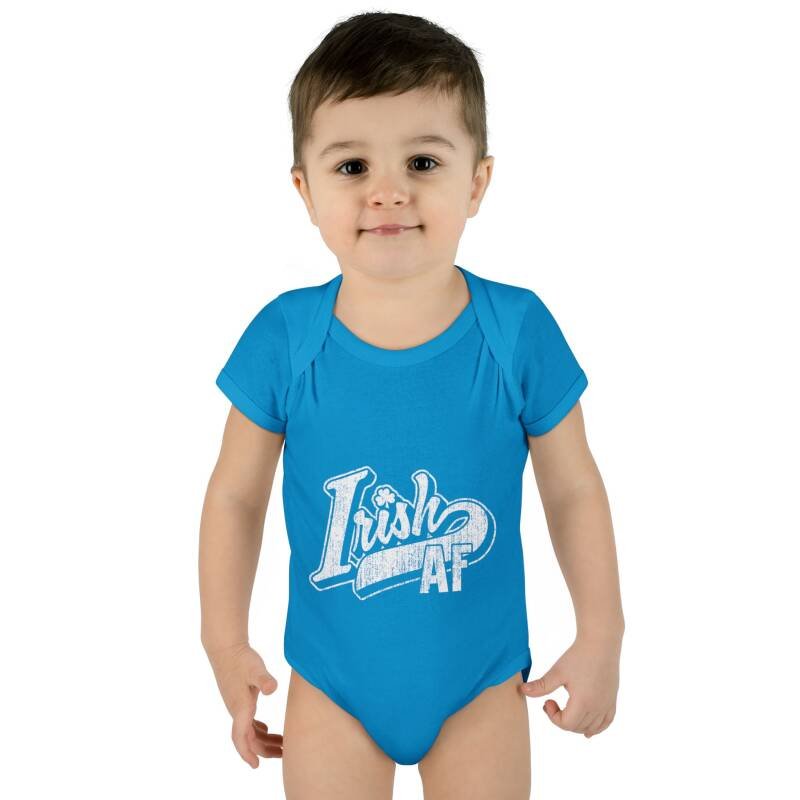 Irish AF Baby Bodysuit – Funny St. Patrick’s Day One-Piece for Little Shamrock Stars - Image 15