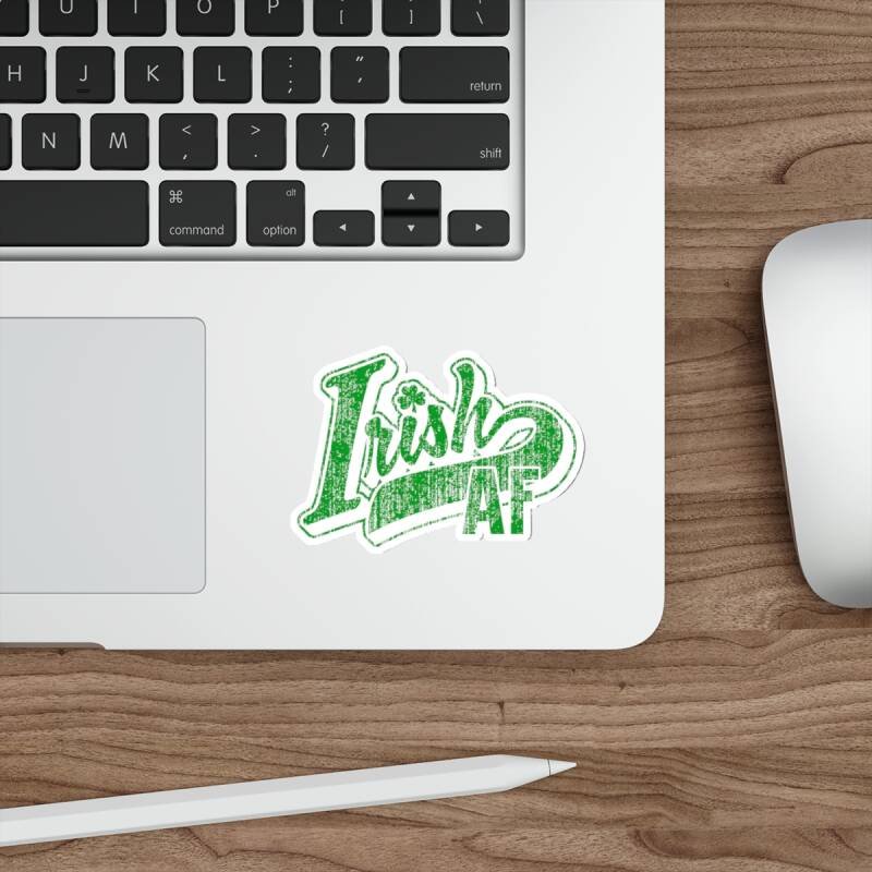 Irish AF Indoor Sticker – Funny Irish Pride Vinyl Decal for Laptops, Bottles & More - Image 10