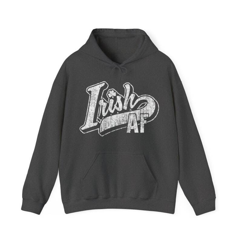Irish AF Unisex Hoodie – Funny and Bold St. Patrick’s Day Pullover for Proud Irish Vibes - Image 13
