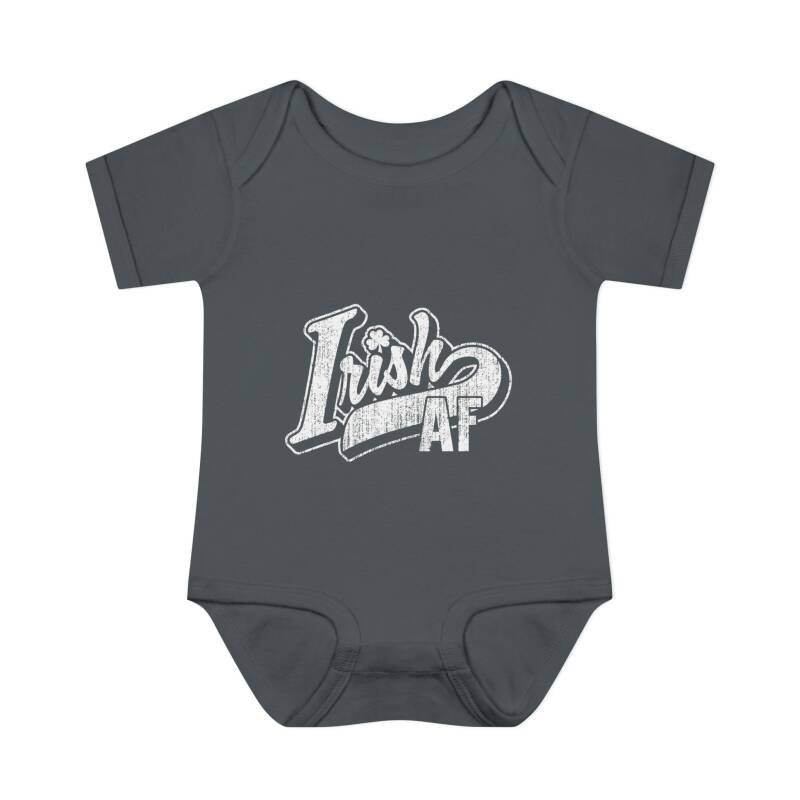 Irish AF Baby Bodysuit – Funny St. Patrick’s Day One-Piece for Little Shamrock Stars - Image 17