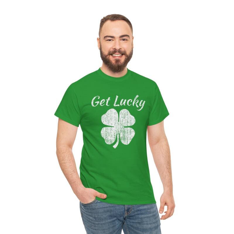 Get Lucky 4 Leaf Clover" Unisex T-Shirt - Image 6