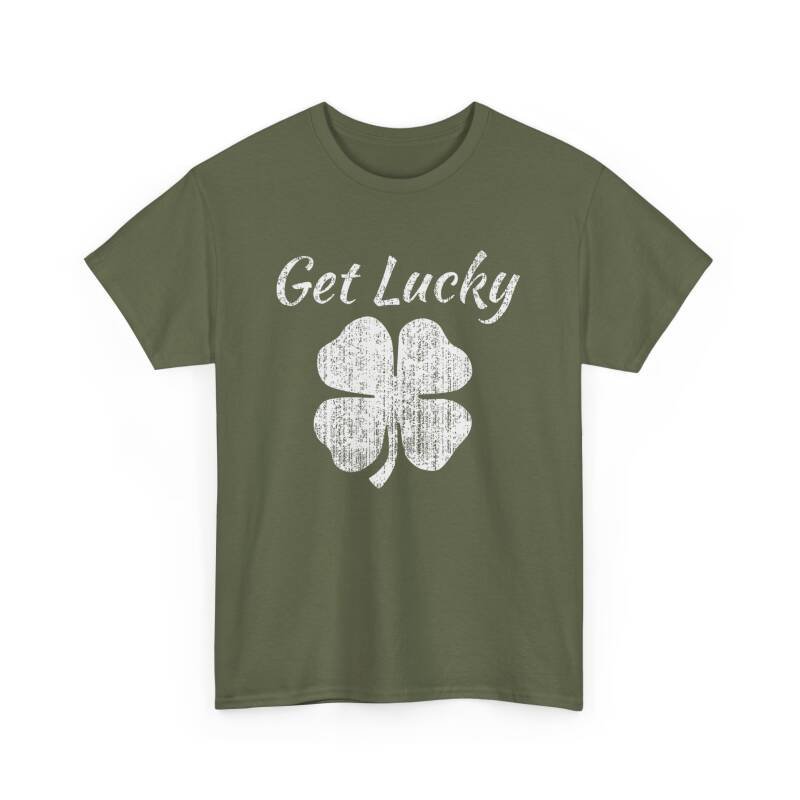 Get Lucky 4 Leaf Clover" Unisex T-Shirt - Image 13