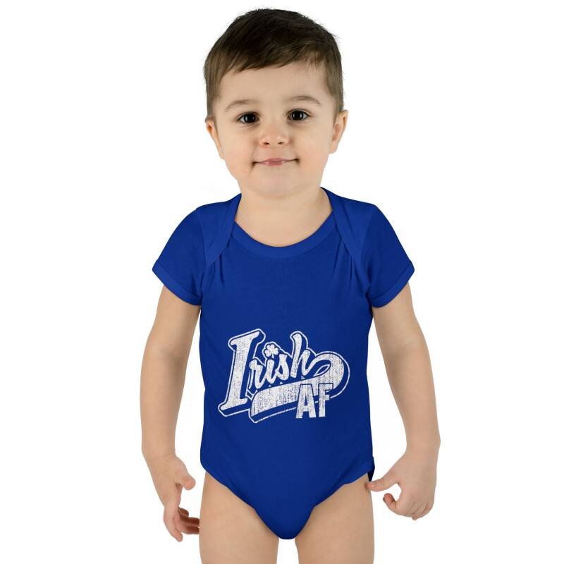 Irish AF Baby Bodysuit – Funny St. Patrick’s Day One-Piece for Little Shamrock Stars - Image 7