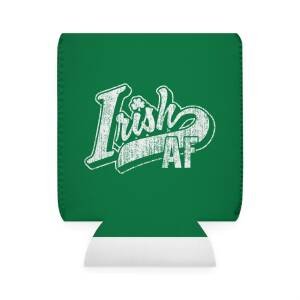 Irish AF Beer Can Hugger – Funny 12 oz St. Patrick’s Day Can Cooler for Irish Drinkers