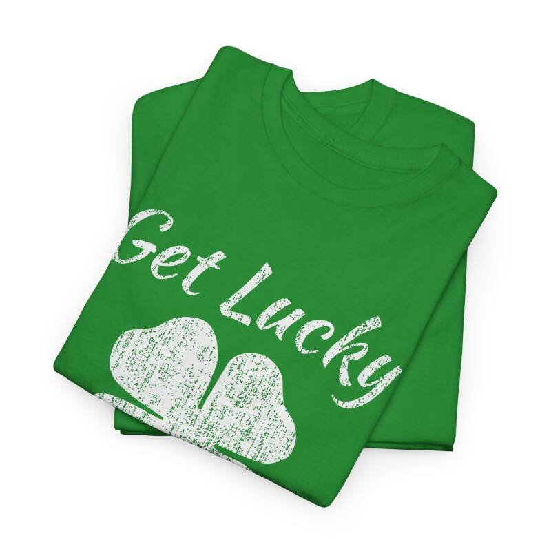 Get Lucky 4 Leaf Clover" Unisex T-Shirt - Image 3