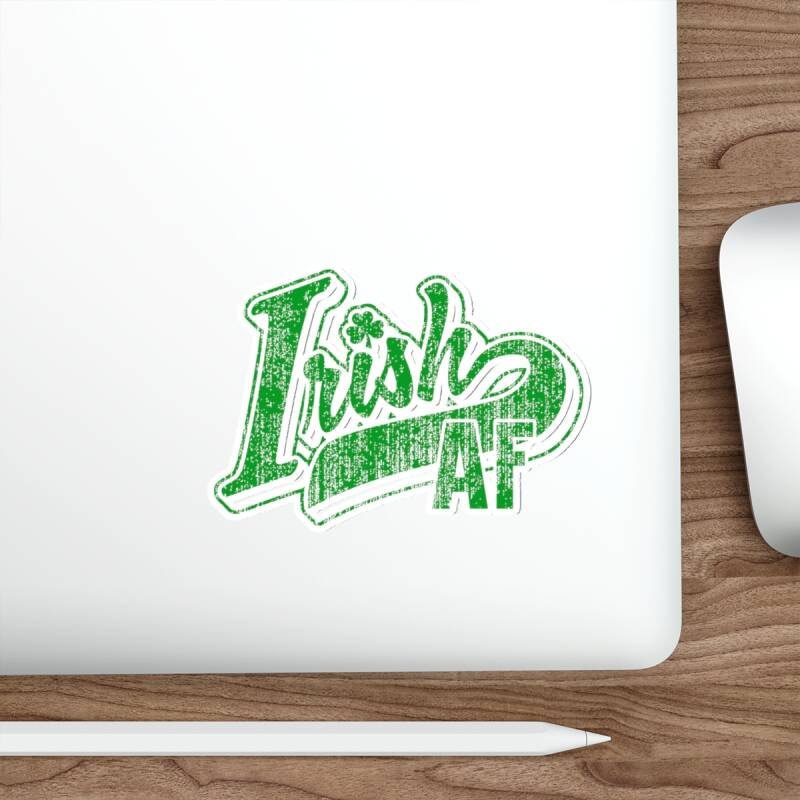Irish AF Indoor Sticker – Funny Irish Pride Vinyl Decal for Laptops, Bottles & More - Image 14