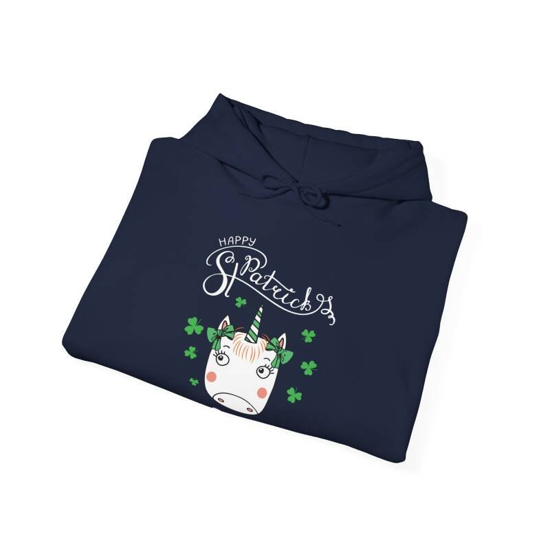 Happy St. Patrick’s Day Unicorn Hoodie – Cute & Cozy Cotton Blend Unisex Irish Hoodie - Image 24