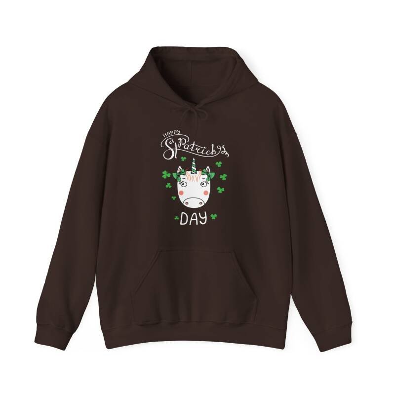 Happy St. Patrick’s Day Unicorn Hoodie – Cute & Cozy Cotton Blend Unisex Irish Hoodie - Image 5