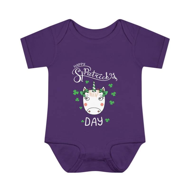 Happy St. Patrick’s Day Unicorn Baby Bodysuit – Cute and Whimsical Irish One-Piece for Babies - Image 13