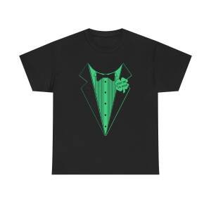 Kiss Me I’m Irish Tuxedo T-Shirt – Funny Unisex St. Patrick’s Day Costume Tee