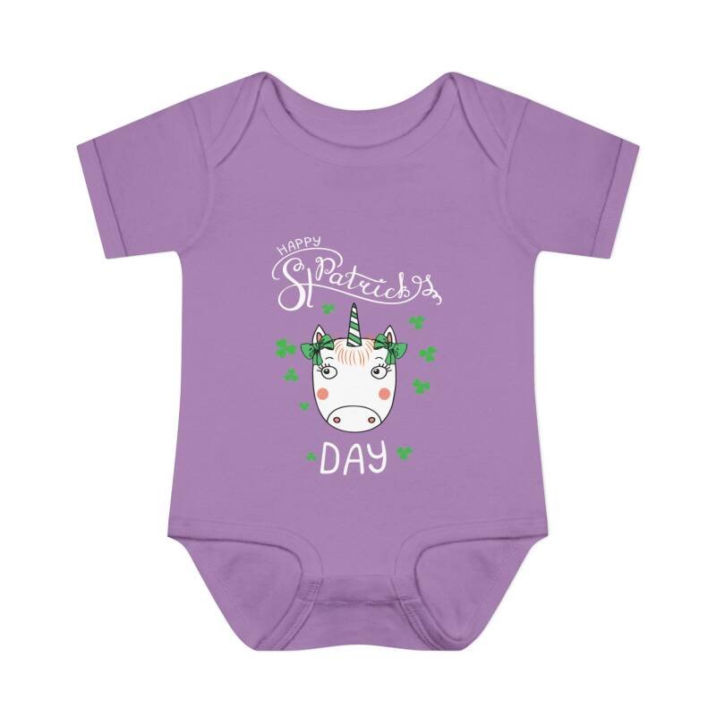 Happy St. Patrick’s Day Unicorn Baby Bodysuit – Cute and Whimsical Irish One-Piece for Babies - Image 14