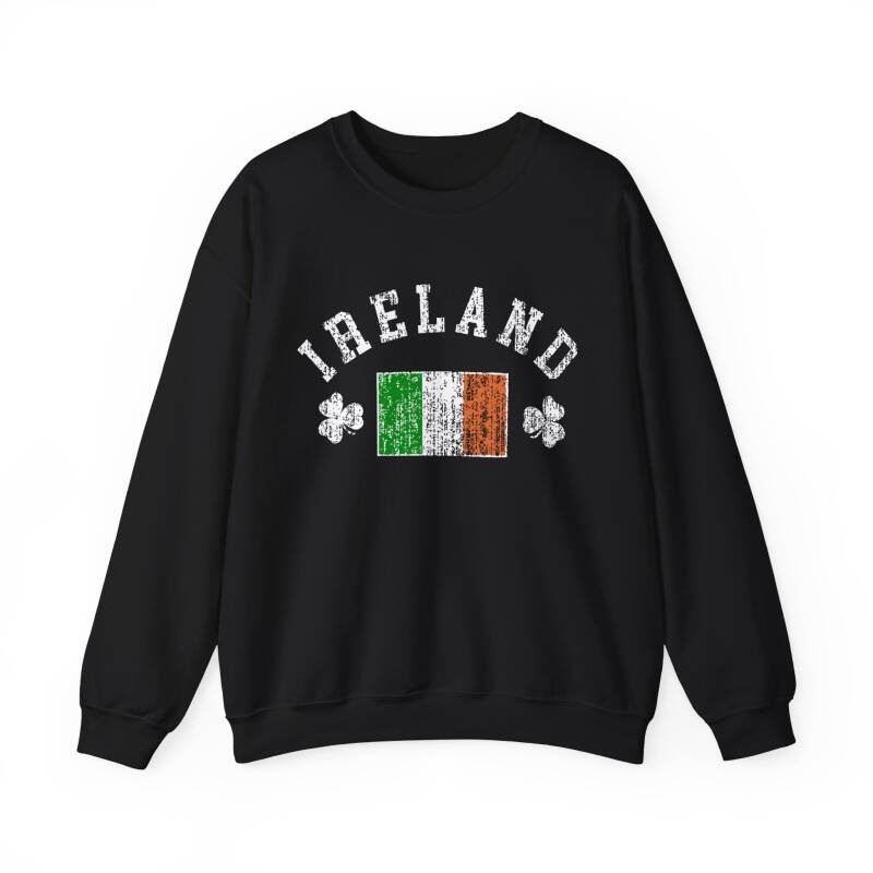 Ireland Shamrock & Flag Sweatshirt – Classic Irish Pride Unisex Crewneck - Image 11