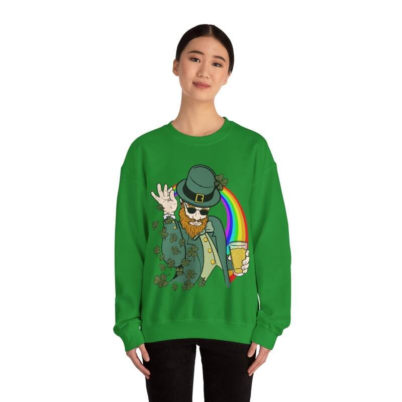 Shamrock Bae Unisex Heavy Blend Sweatshirt – Funny Irish Crewneck for St. Patrick’s Day Style - Image 16