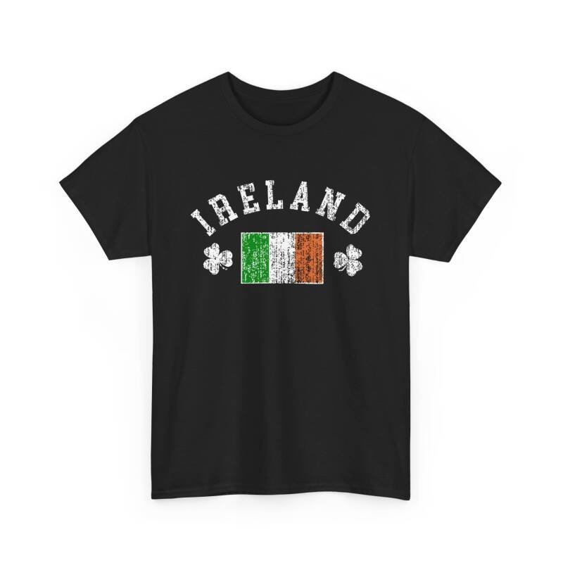 Ireland Shamrock & Flag T-Shirt – Classic Irish Pride Unisex Heavy Cotton Tee - Image 17