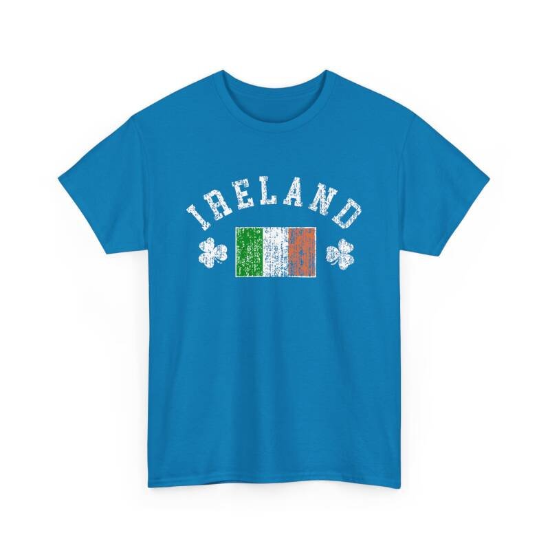 Ireland Shamrock & Flag T-Shirt – Classic Irish Pride Unisex Heavy Cotton Tee - Image 26