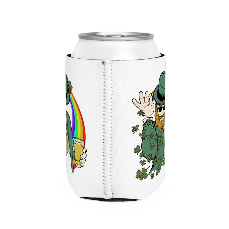 Shamrock Bae Beer Can Hugger – Funny St. Patrick’s Day Can Cooler with Hilarious Leprechaun Design - Image 4