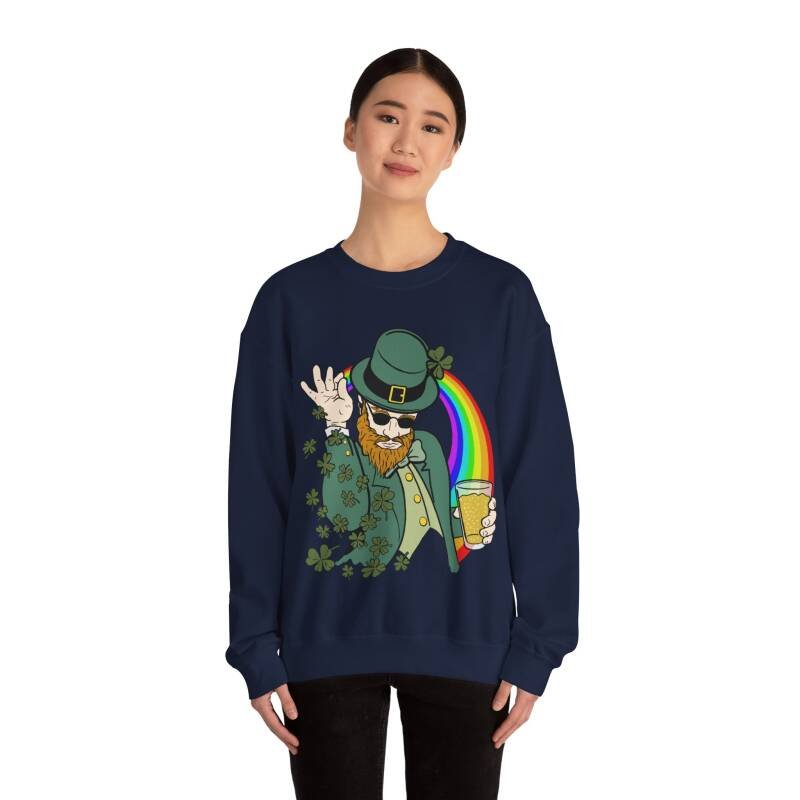 Shamrock Bae Unisex Heavy Blend Sweatshirt – Funny Irish Crewneck for St. Patrick’s Day Style - Image 24
