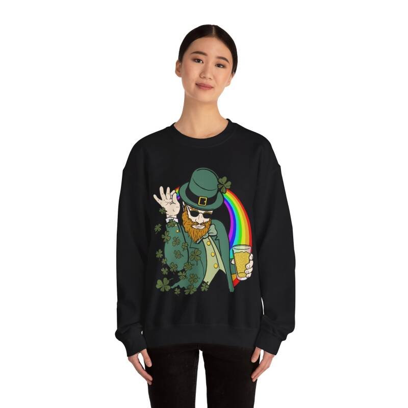 Shamrock Bae Unisex Heavy Blend Sweatshirt – Funny Irish Crewneck for St. Patrick’s Day Style - Image 8