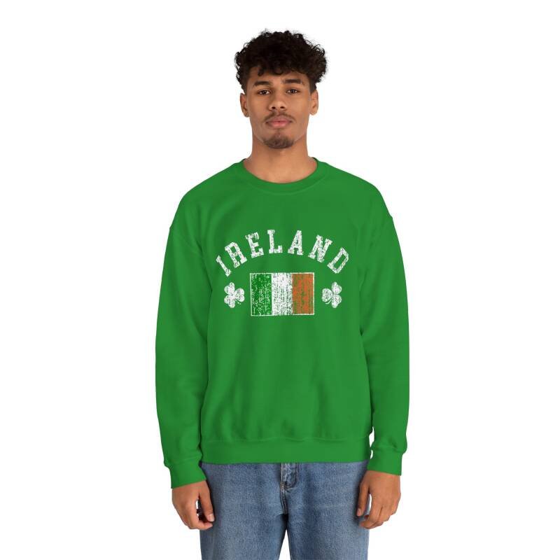 Ireland Shamrock & Flag Sweatshirt – Classic Irish Pride Unisex Crewneck - Image 5