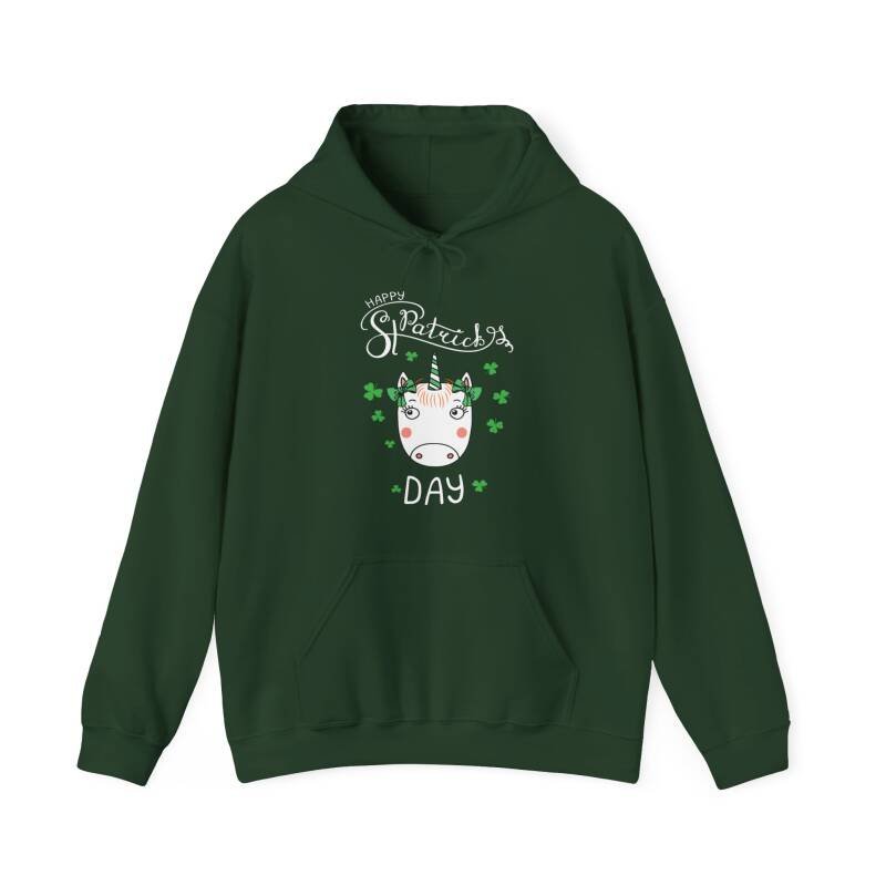 Happy St. Patrick’s Day Unicorn Hoodie – Cute & Cozy Cotton Blend Unisex Irish Hoodie - Image 13