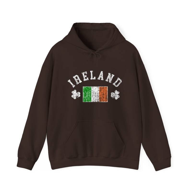 Ireland Flag & Shamrock Hoodie – Classic Irish Pride Unisex Heavy Blend Hoodie - Image 13