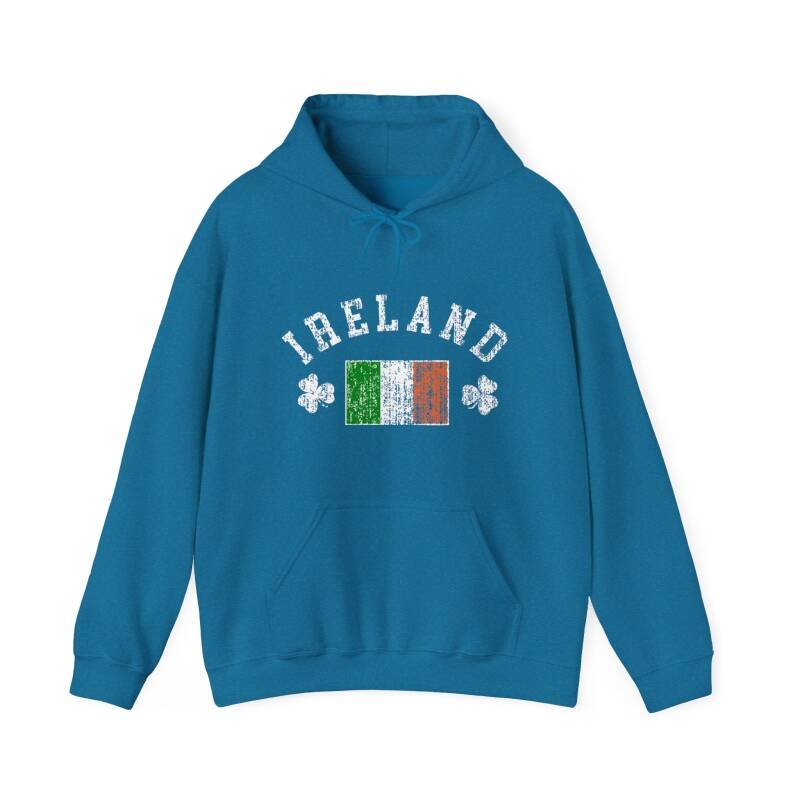 Ireland Flag & Shamrock Hoodie – Classic Irish Pride Unisex Heavy Blend Hoodie - Image 18