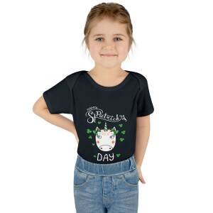 Happy St. Patrick’s Day Unicorn Baby Bodysuit – Cute and Whimsical Irish One-Piece for Babies