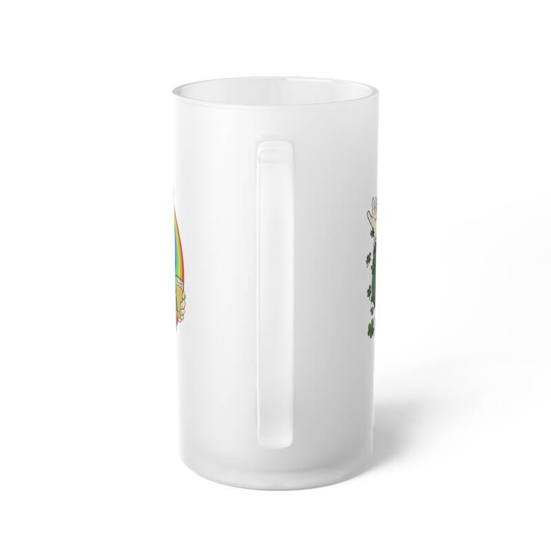 Shamrock Bae Frosted Beer Mug – Funny St. Patrick’s Day Glass for Your Favorite Irish Babe - Image 3