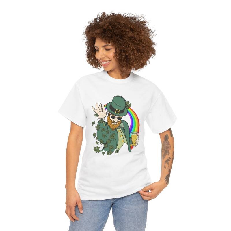 Shamrock Bae Unisex Heavy Cotton T-Shirt – Funny Irish Tee for St. Patrick’s Day Shenanigans - Image 5