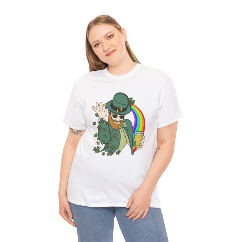 Shamrock Bae Unisex Heavy Cotton T-Shirt – Funny Irish Tee for St. Patrick’s Day Shenanigans - Image 6