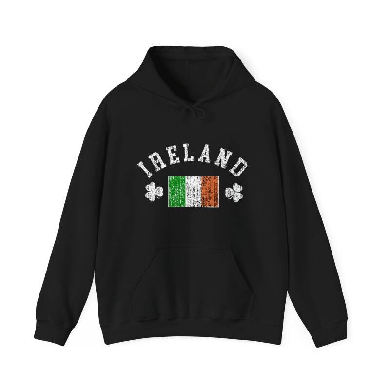 Ireland Flag & Shamrock Hoodie – Classic Irish Pride Unisex Heavy Blend Hoodie - Image 12