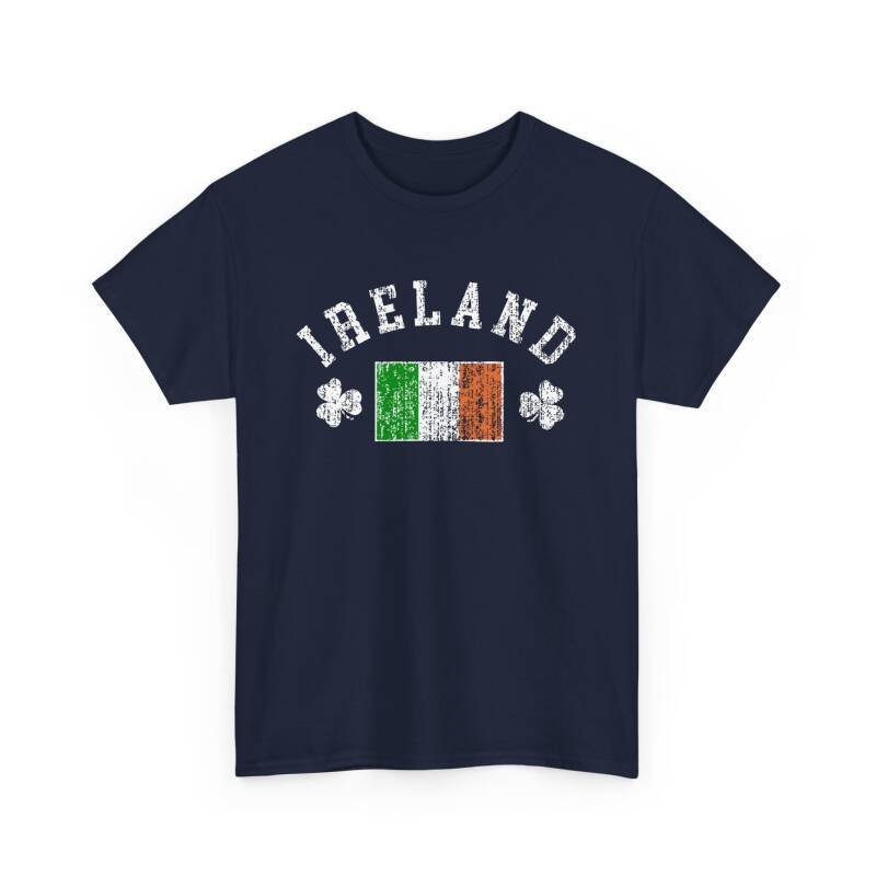 Ireland Shamrock & Flag T-Shirt – Classic Irish Pride Unisex Heavy Cotton Tee - Image 22