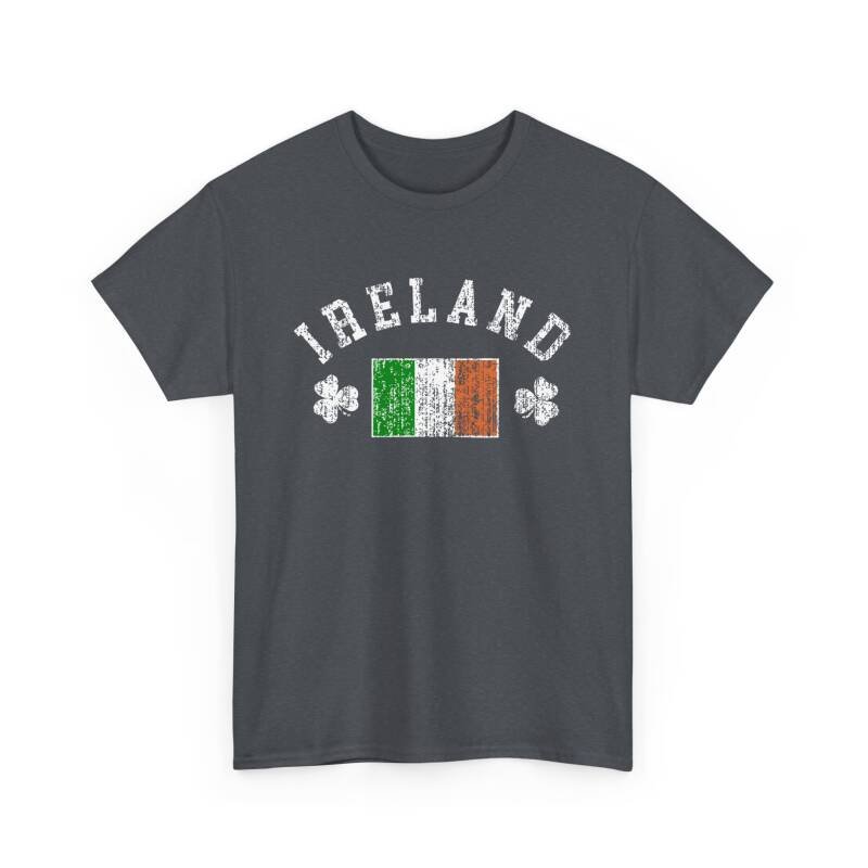Ireland Shamrock & Flag T-Shirt – Classic Irish Pride Unisex Heavy Cotton Tee - Image 20