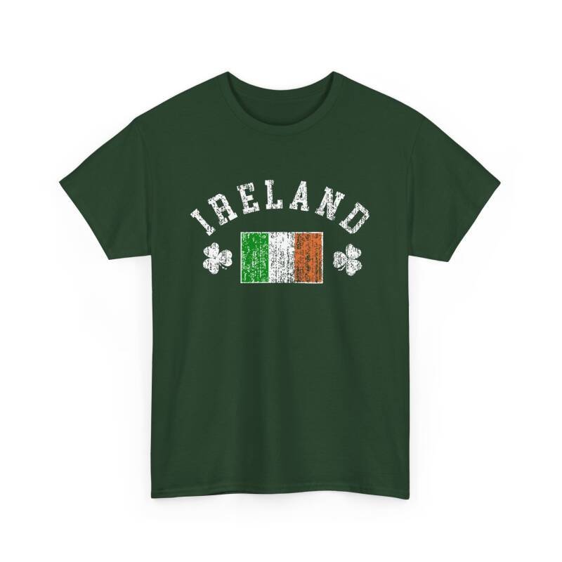 Ireland Shamrock & Flag T-Shirt – Classic Irish Pride Unisex Heavy Cotton Tee - Image 19