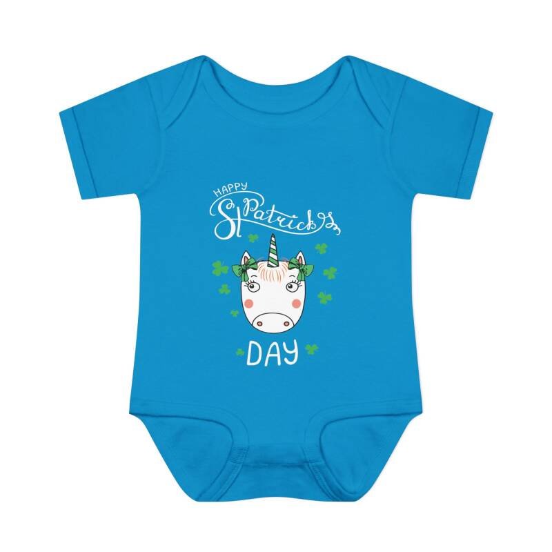 Happy St. Patrick’s Day Unicorn Baby Bodysuit – Cute and Whimsical Irish One-Piece for Babies - Image 12