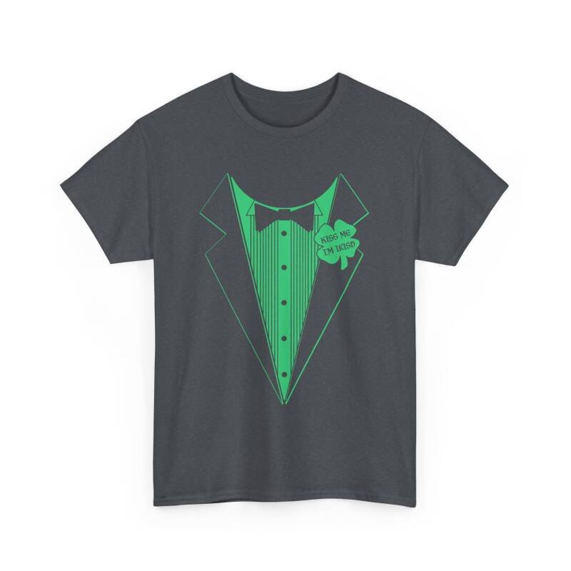 Kiss Me I’m Irish Tuxedo T-Shirt – Funny Unisex St. Patrick’s Day Costume Tee - Image 23