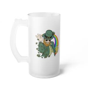 Shamrock Bae Frosted Beer Mug – Funny St. Patrick’s Day Glass for Your Favorite Irish Babe