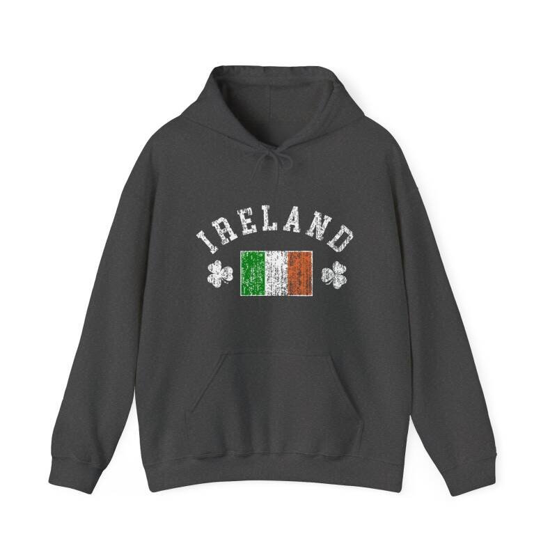 Ireland Flag & Shamrock Hoodie – Classic Irish Pride Unisex Heavy Blend Hoodie - Image 16