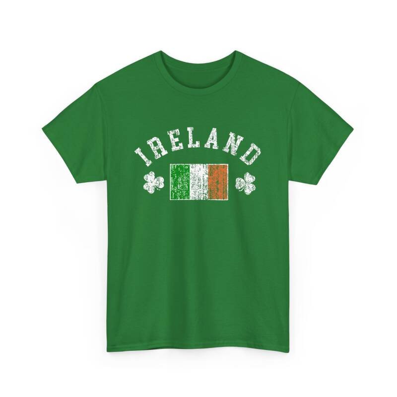 Ireland Shamrock & Flag T-Shirt – Classic Irish Pride Unisex Heavy Cotton Tee - Image 18